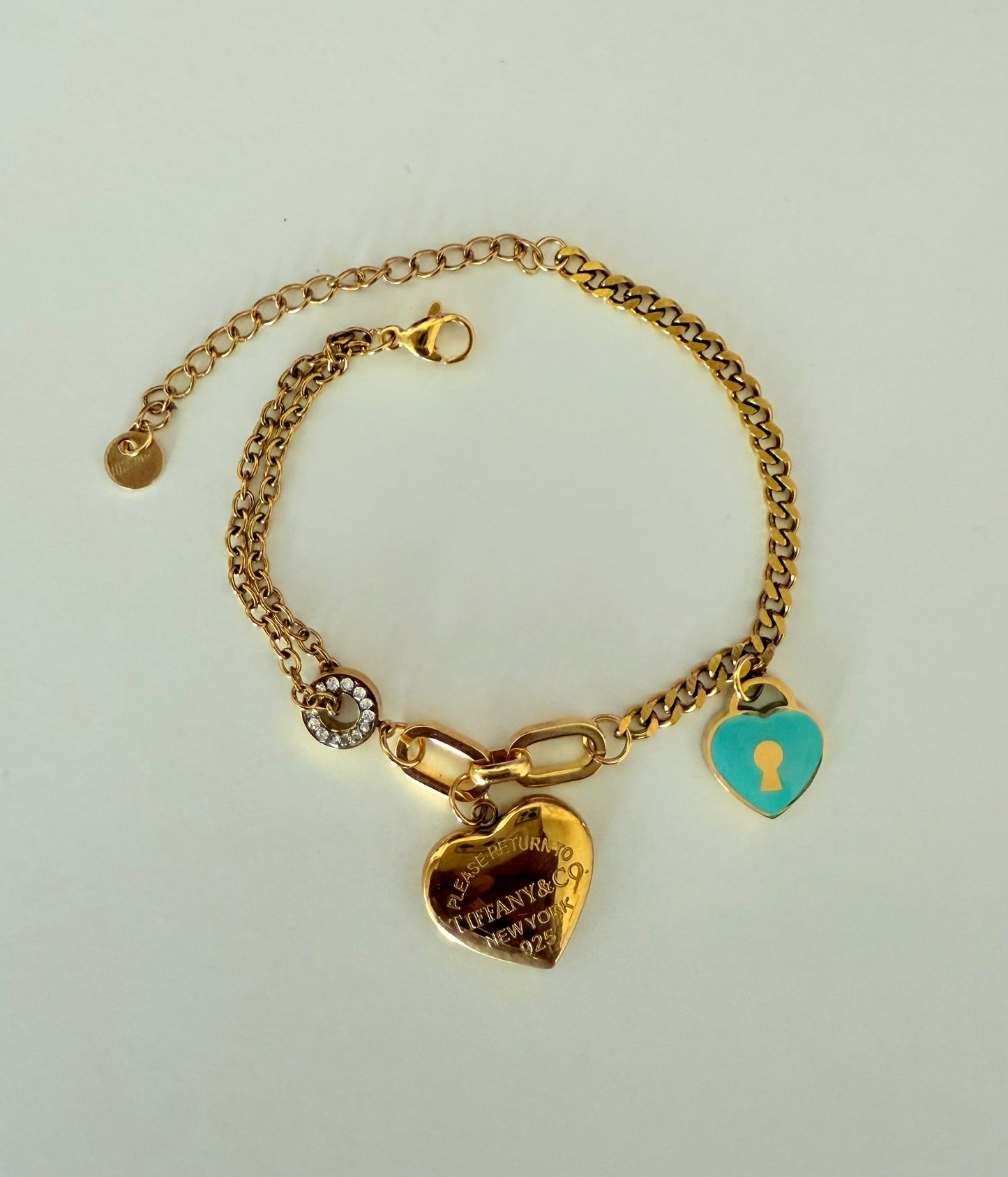 T&Co. Heart Charm Bracelet