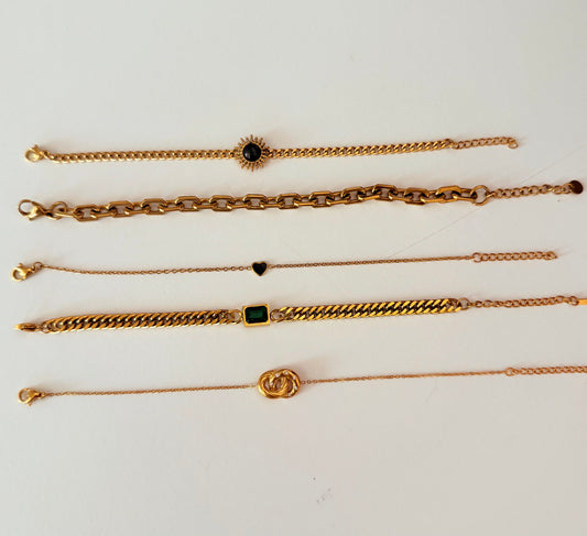 Chain Bracelets(set of 5)