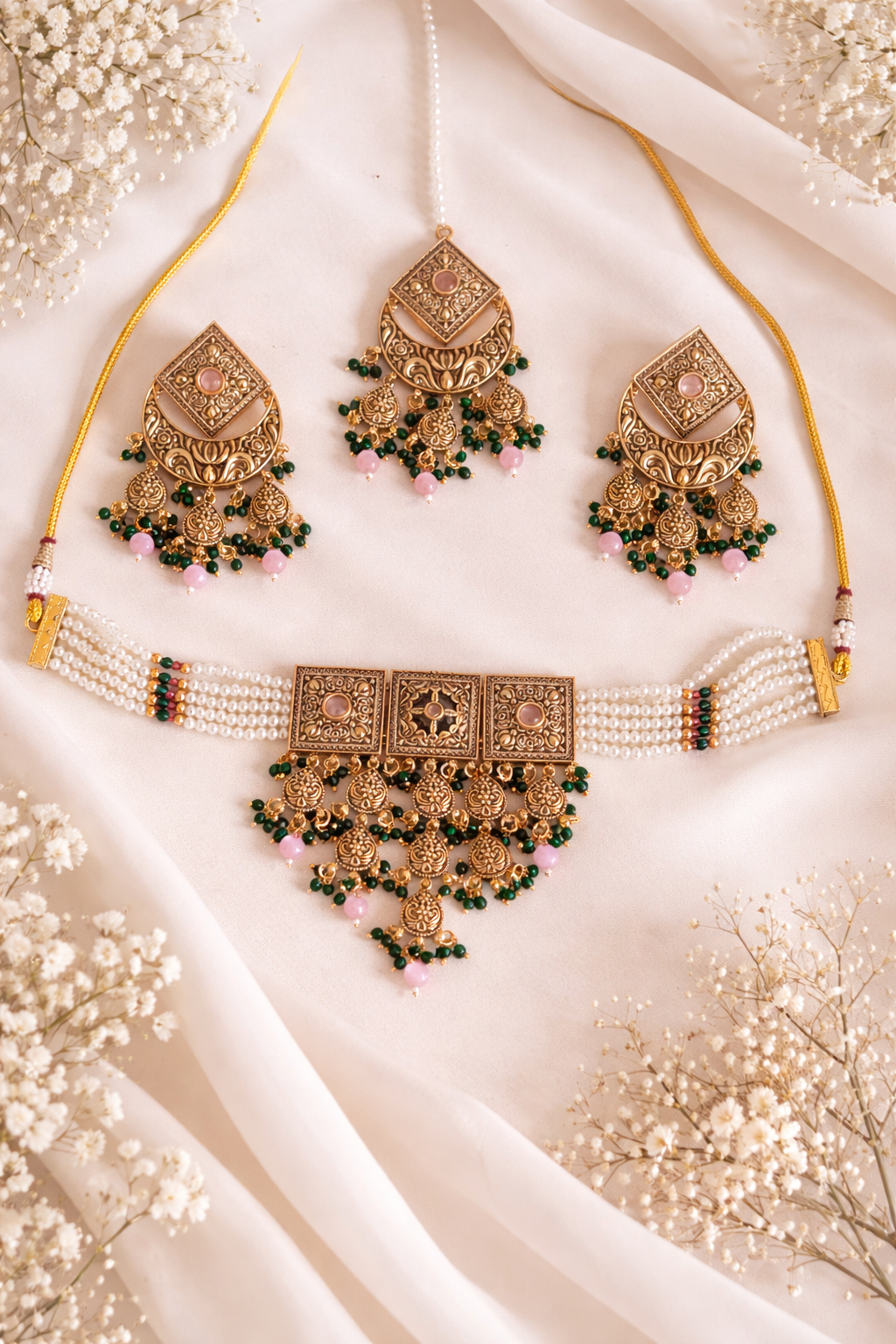 Gold Plated Heritage Choker Set