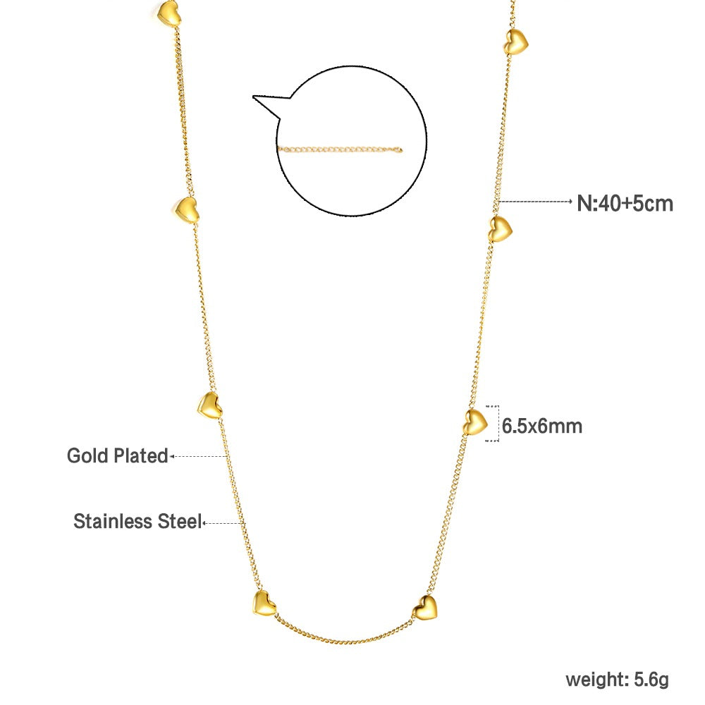 Small Hearts Necklace