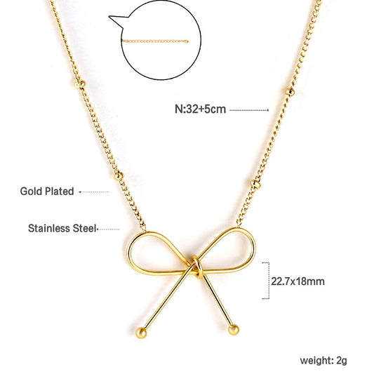 Infinite Bow Necklace