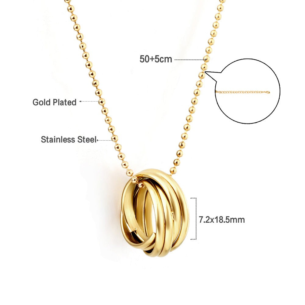Triple Ring Necklace