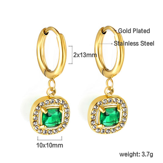 Green Square Hoops