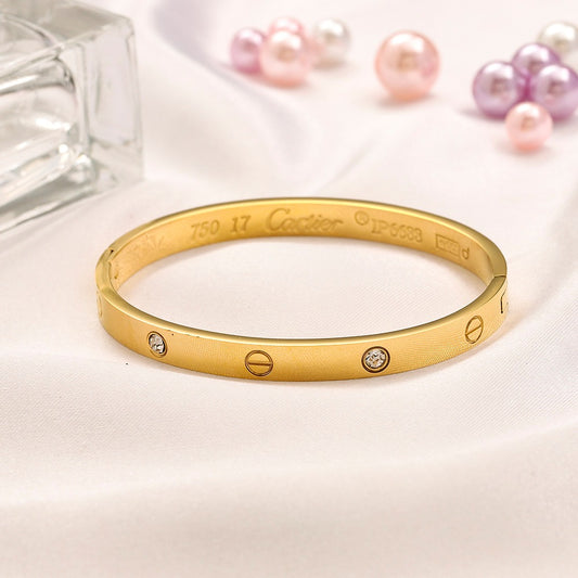 Love Bangle with Stones