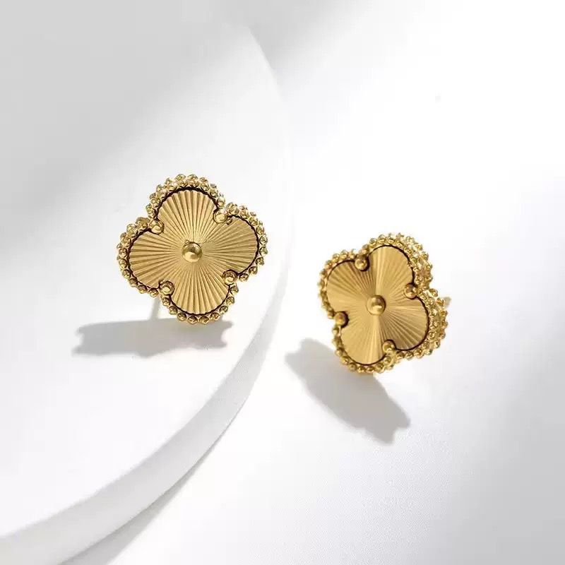 VC Gold Stud Earrings