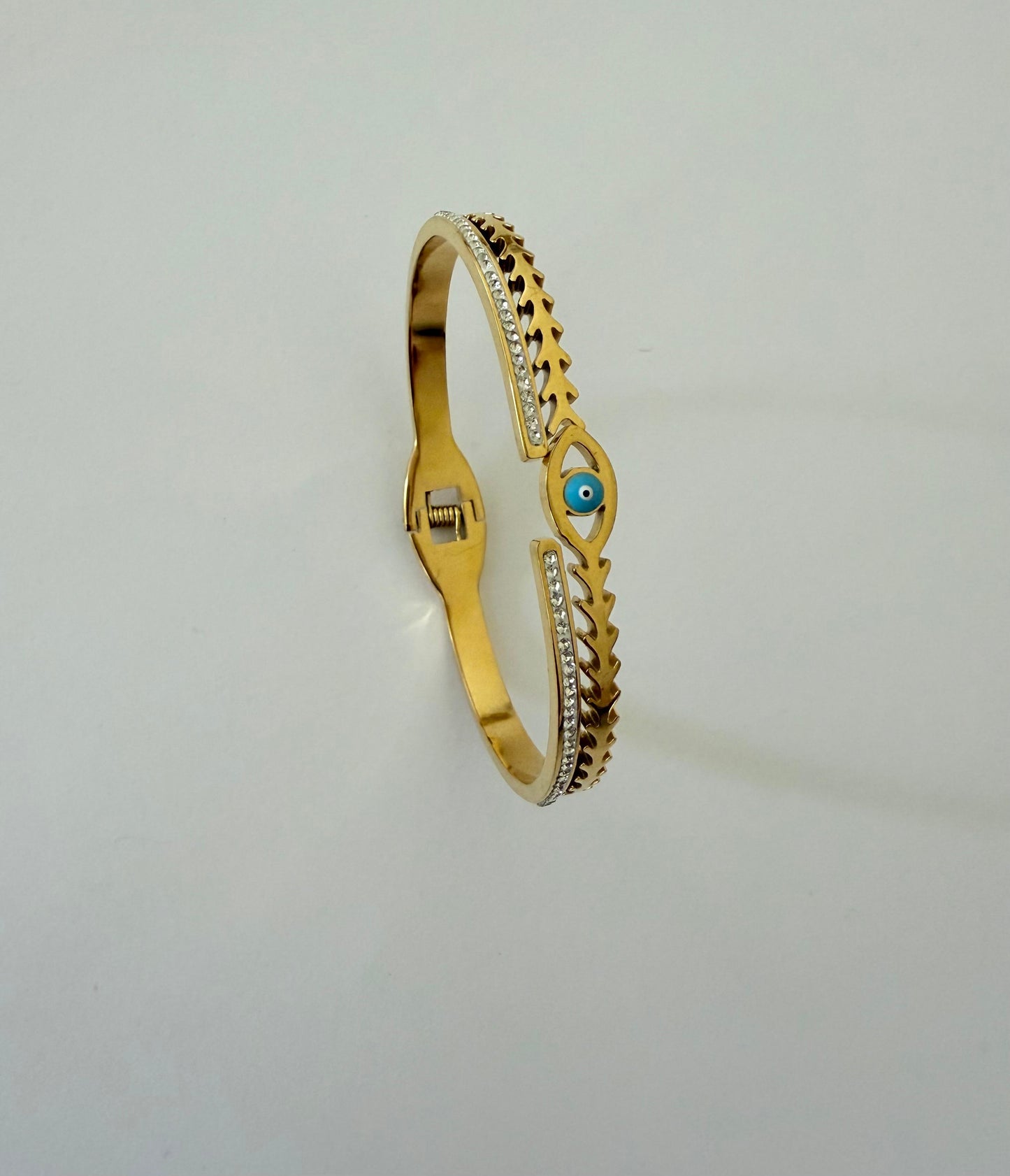 Evil Eye thin Bangle Bracelet