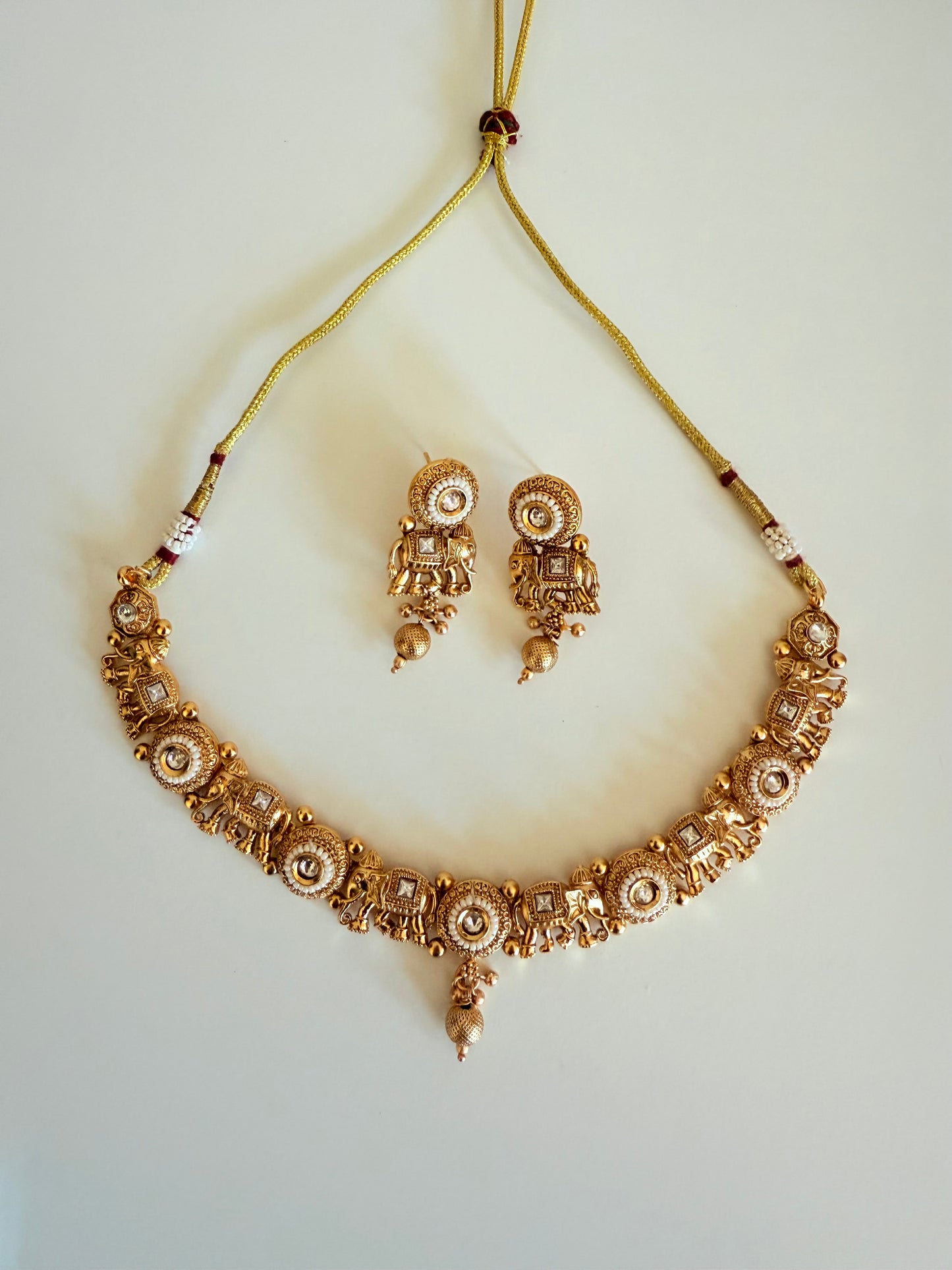 Antique Gold Matte Finish Choker