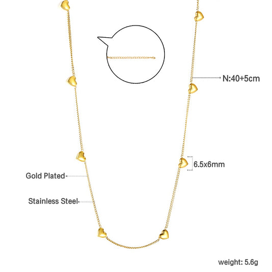 Small Hearts Necklace