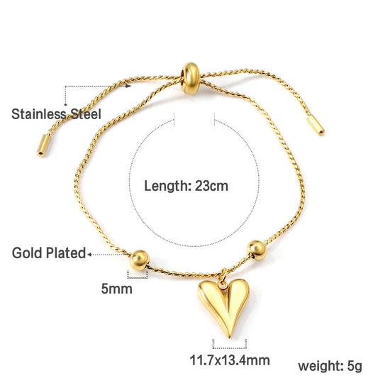 Heart Charm Bracelet