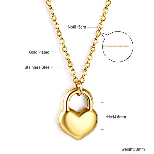 Heart Lock Necklace