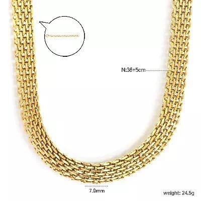 U Woven Statement Necklace
