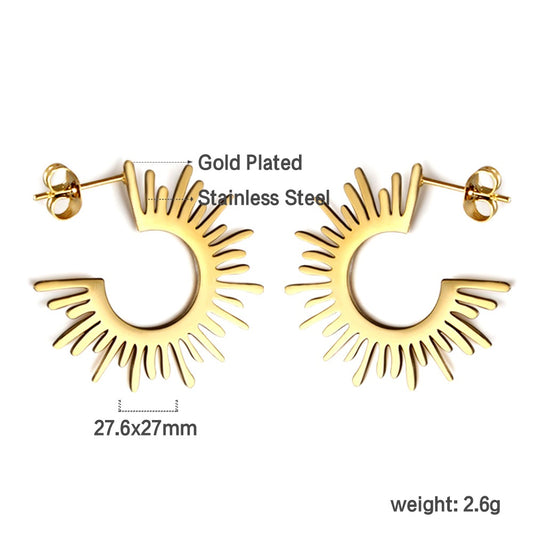 Sunburst Hoops