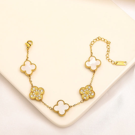 VC Double Side White Bracelet