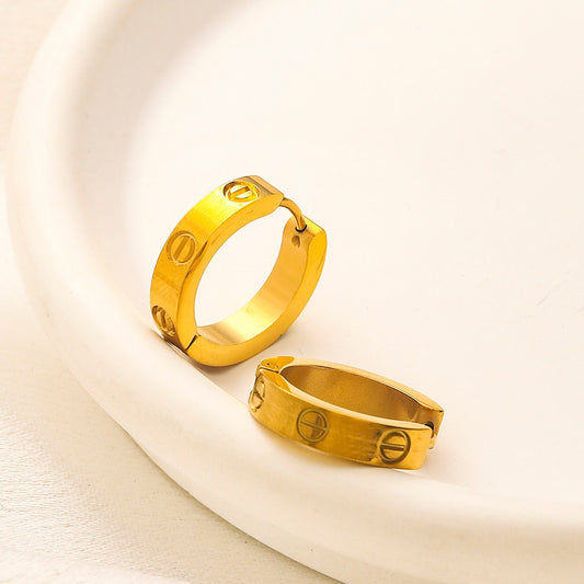C No Stone Hoops